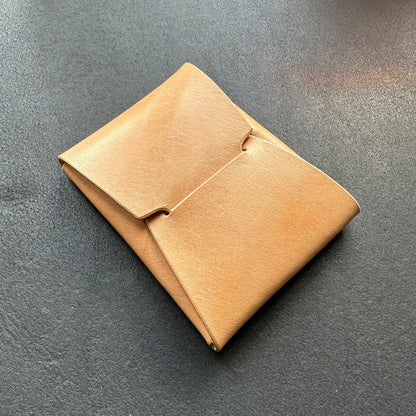 Stitchless Leather Cards Wallet, Origami Minimalist Wallet, EDC Card Holder Case
