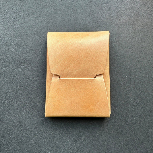 Stitchless Leather Cards Wallet, Origami Minimalist Wallet, EDC Card Holder Case