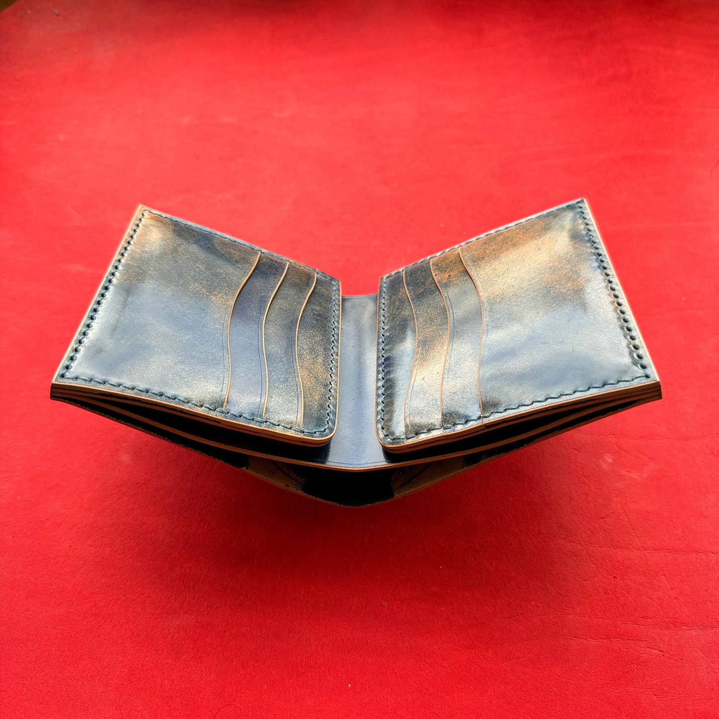 Rocado Shell Cordovan Wallet, Leather Bifold Wallet, Luxury Wallet