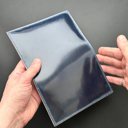 Rocado Shell Cordovan Leather Passport Holder,  Case For Documents And Credit Cards, Passport Case, Travel Wallet