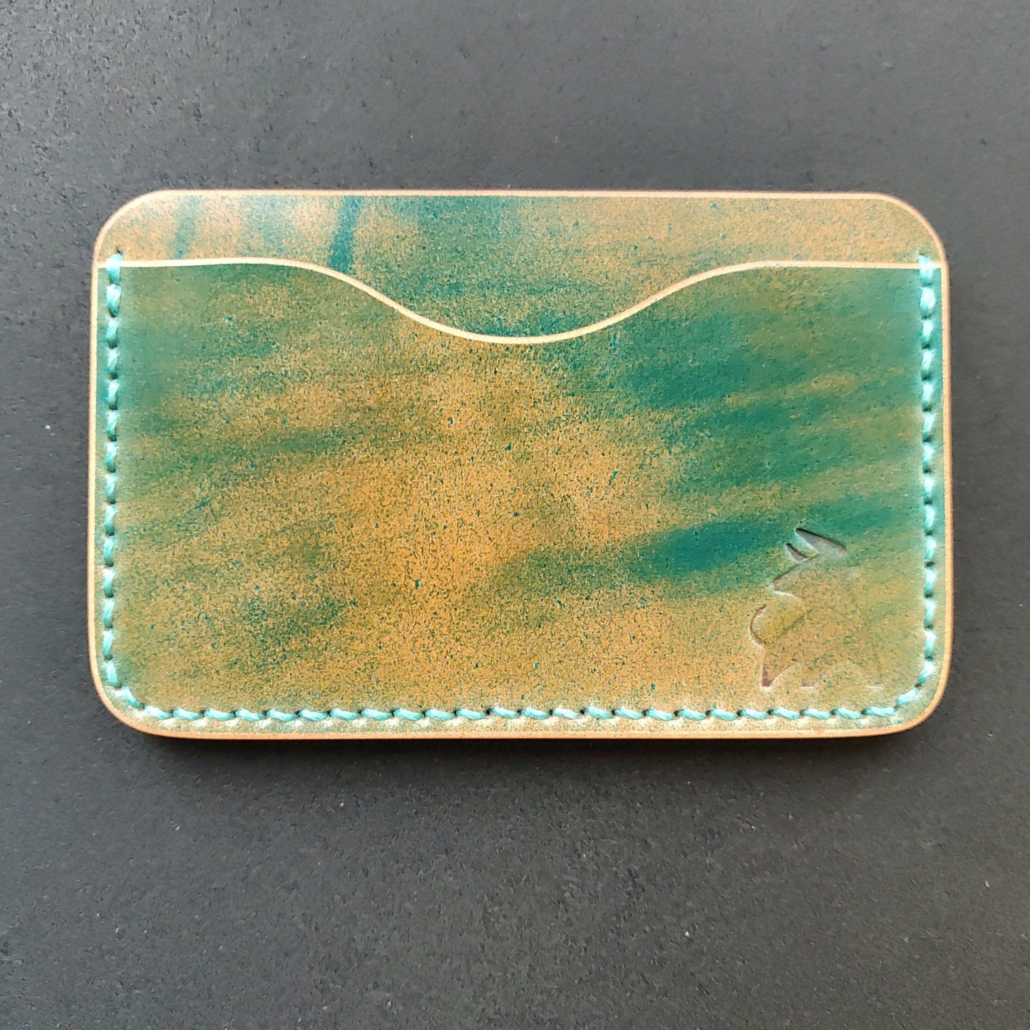 Shell Cordovan Wallet, Horizontal Leather Card Wallet, Minimalist Slim Luxury Wallet