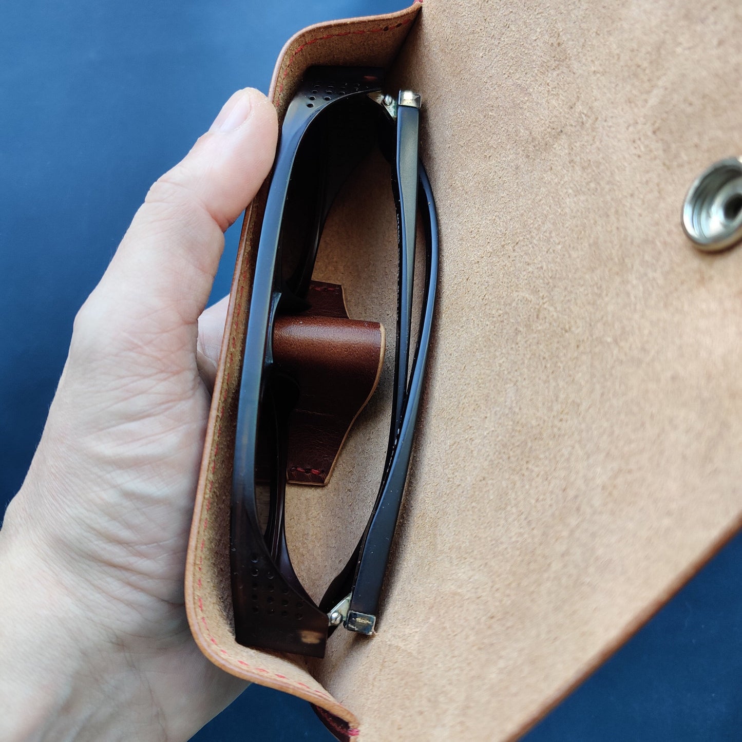 Handmade Glasses Case, Sunglasses Or Reading Glasses Case, Veg Tanned Leather Glasses Case Case For Glasses