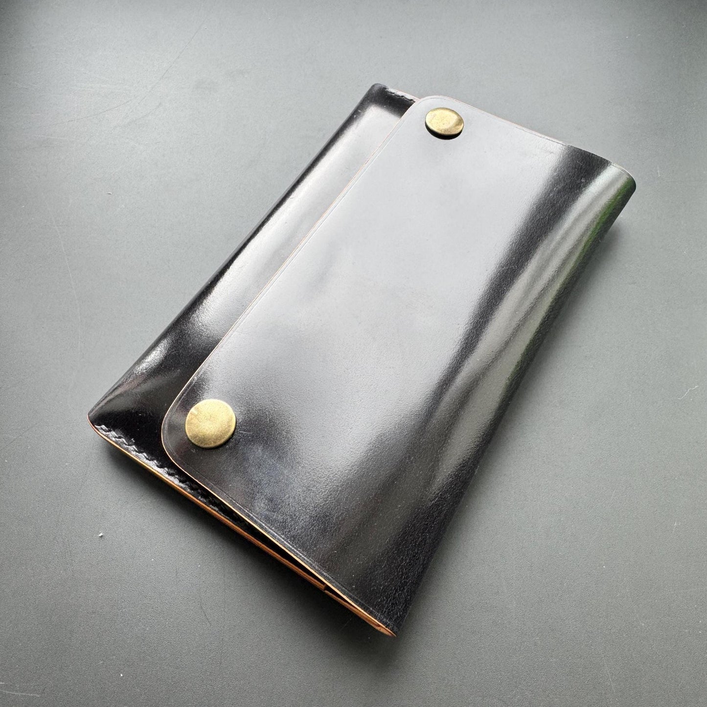Shell Cordovan Leather Travel Wallet – Passport Holder, Trucker Wallet, Field Notes Cover