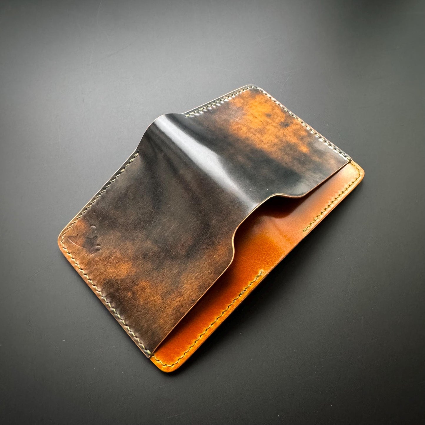 Rocado Shell Cordovan leather bifold wallet