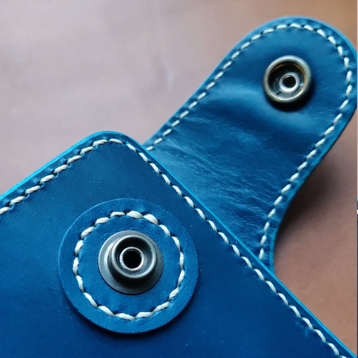 Biker Wallet With A Ring For Chain Or Lanyard, Veg Tanned Travel Western Wallet