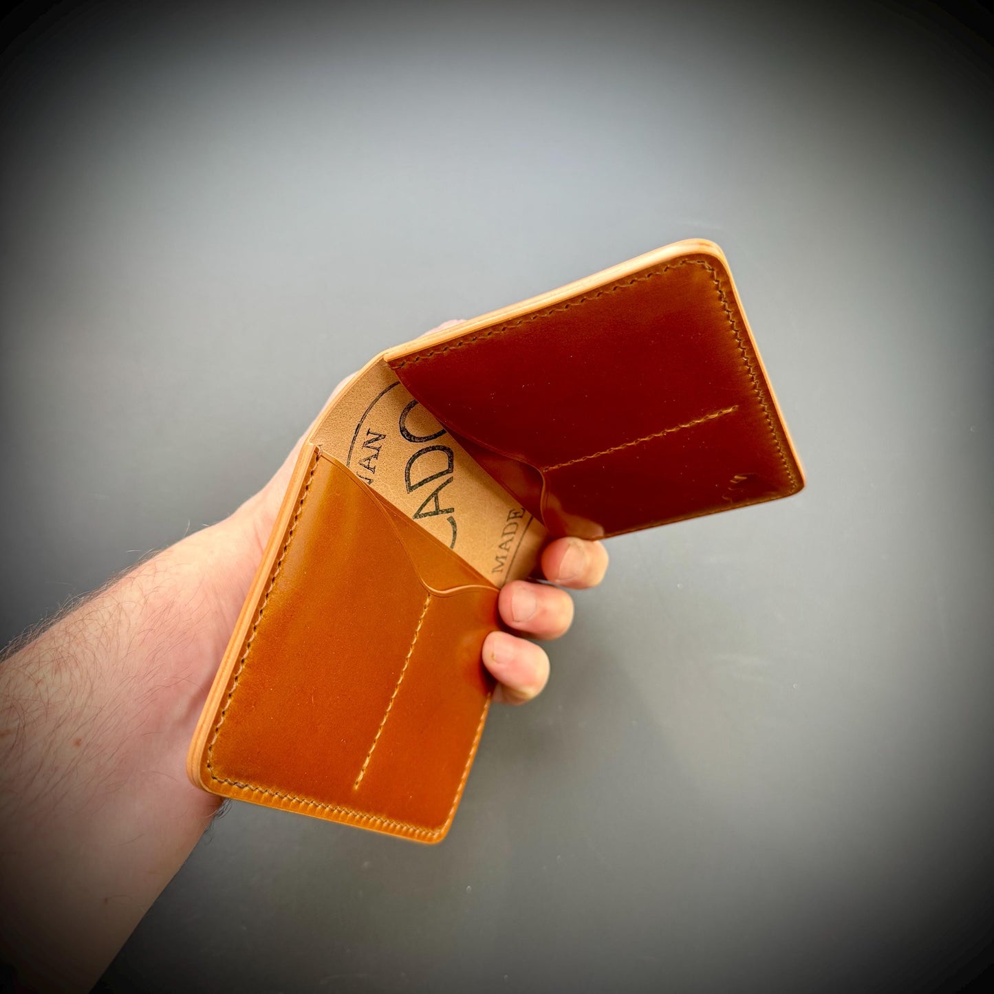 Rocado Shell Cordovan leather bifold wallet