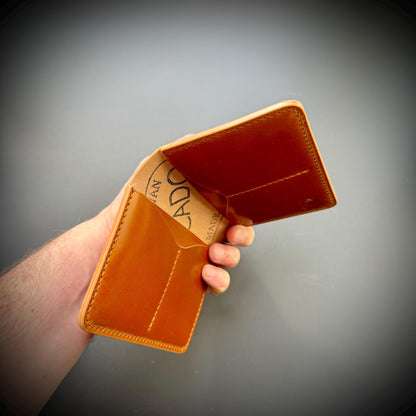 Rocado Shell Cordovan leather bifold wallet