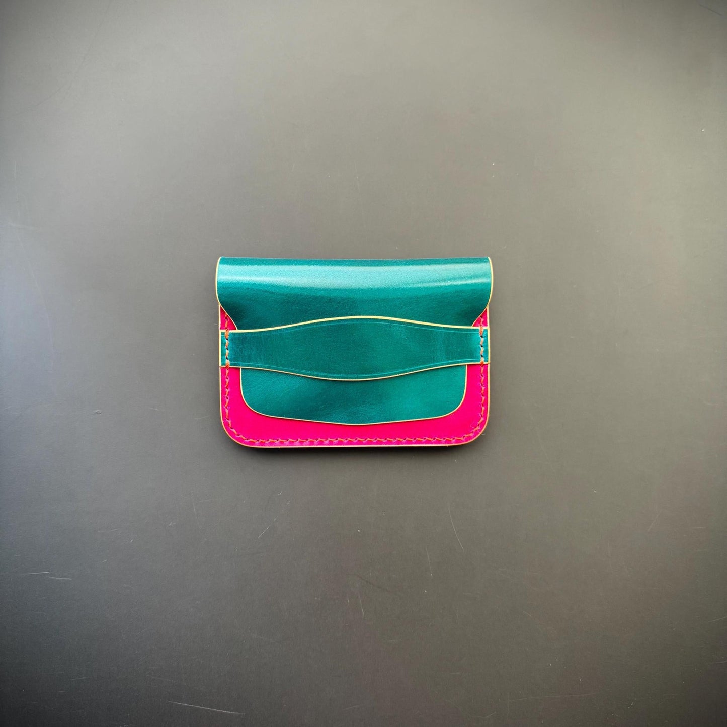 Rocado Shell Cordovan Wallet – Handmade Flap Design, Slim & Minimal, Outer Quick Access Pocket