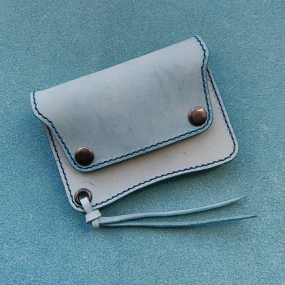 Short Trucker Wallet With A Ring For Chain or Lanyard, Stylish Wallet For Rider, Biker or Trucker