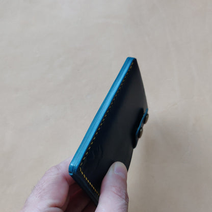 Leather Card Holder, Vegetable Tanned Pocket Mini Wallet, Minimalist Card Holder Case