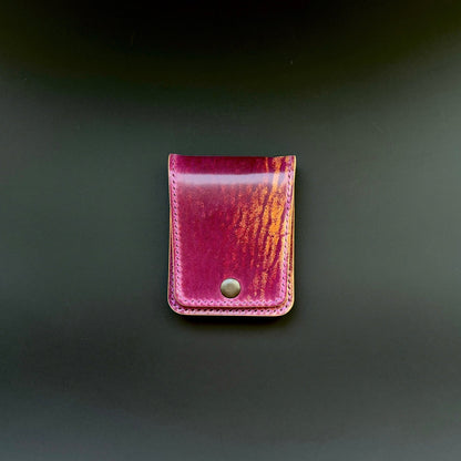 Rocado Shell Cordovan Leather vertical minimalist bifold EDC wallet