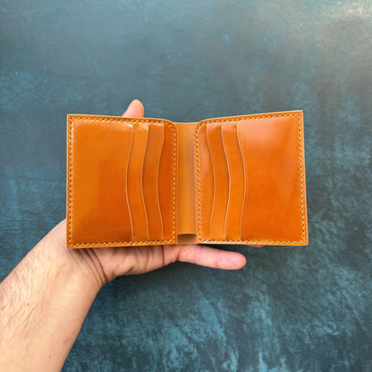 Rocado Shell Cordovan Wallet, Leather Bifold Wallet, Luxury Wallet