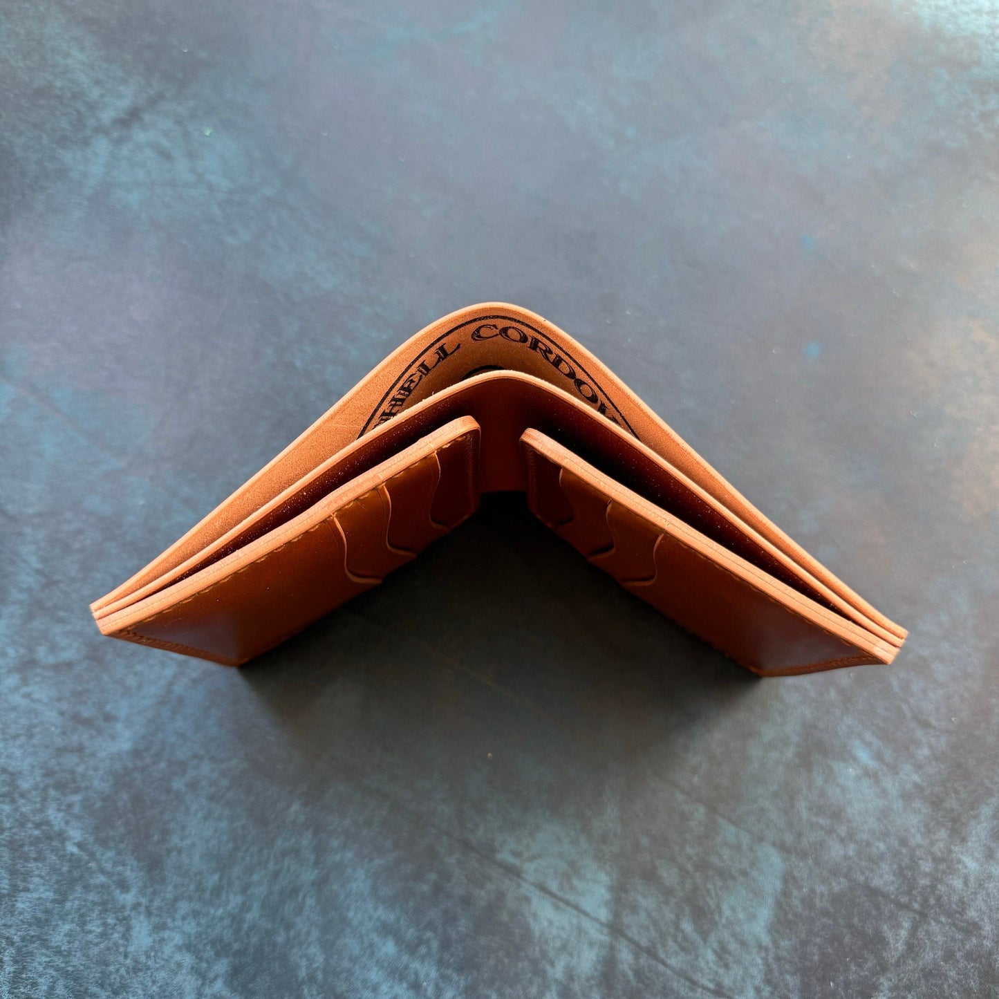 Rocado Shell Cordovan Wallet, Leather Bifold Wallet, Luxury Wallet