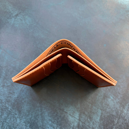 Rocado Shell Cordovan Wallet, Leather Bifold Wallet, Luxury Wallet