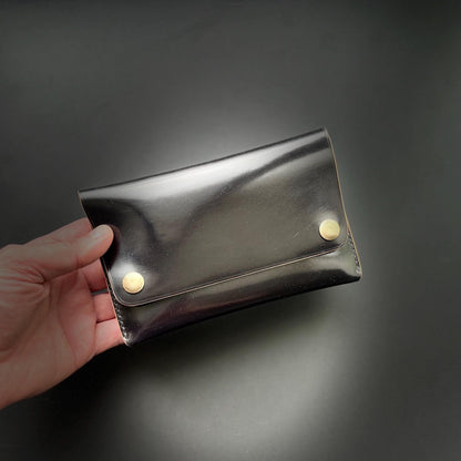 Shell Cordovan Leather Travel Wallet – Passport Holder, Trucker Wallet, Field Notes Cover