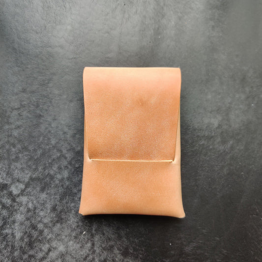 Rocado Shell Cordovan Stitchless Leather Mini Cards Wallet, Origami Minimalist Wallet, EDC Card Holder Case