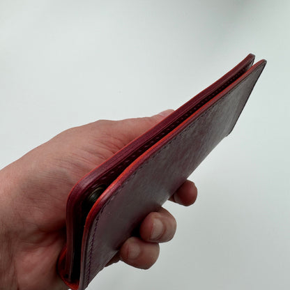 Long Trucker Wallet With A Ring For Chain Or Lanyard , Handmade Wallet For Rider, Biker or Trucker