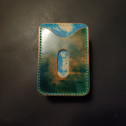 Rocado Shell Cordovan Wallet, Leather Card Wallet, Japanese Style Minimalist Slim Luxury Wallet