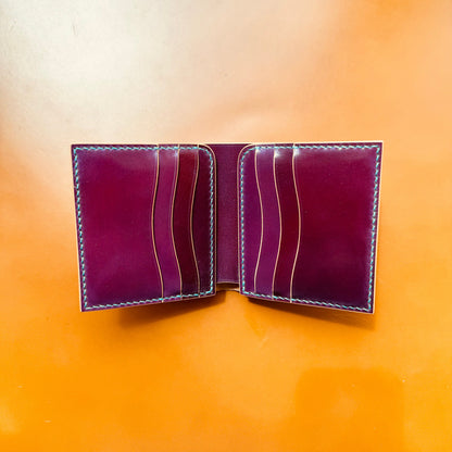 Rocado Shell Cordovan Wallet, Leather Bifold Wallet, Luxury Wallet