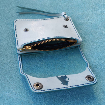 Short Trucker Wallet With A Ring For Chain or Lanyard, Stylish Wallet For Rider, Biker or Trucker