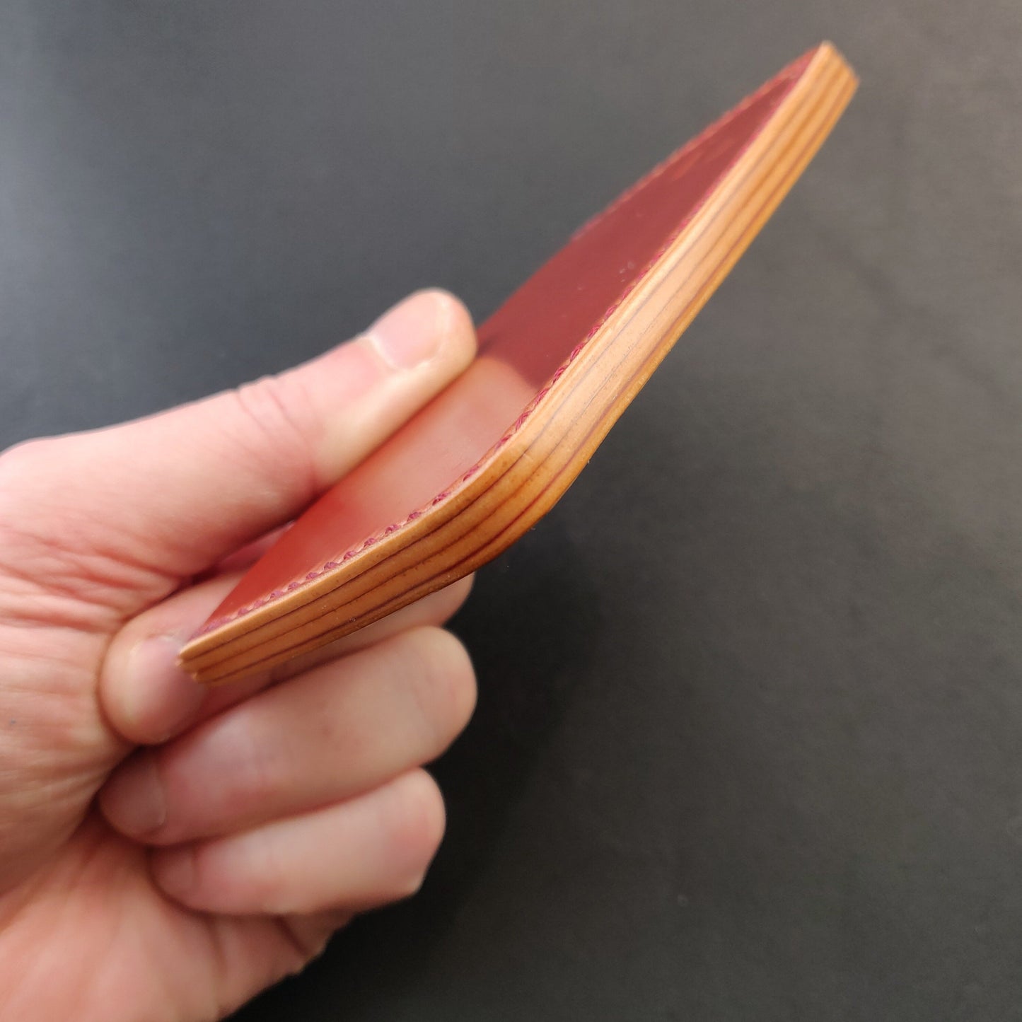 Shell Cordovan Wallet, Horizontal Leather Card Wallet, Minimalist Slim Luxury Wallet