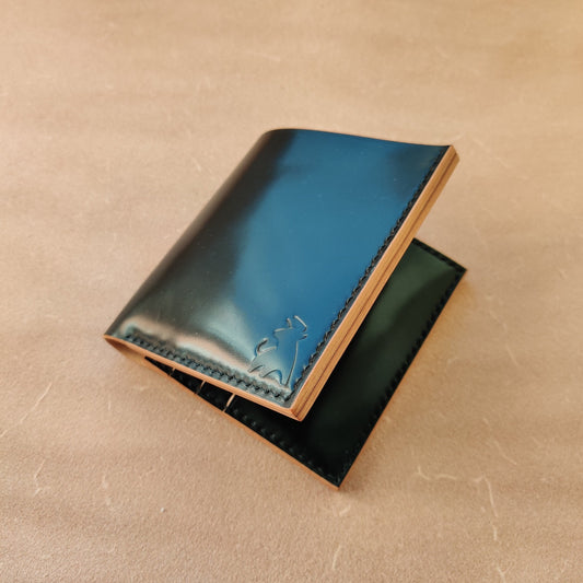 Rocado Shell Cordovan Wallet, Leather Bifold Wallet, Luxury Wallet