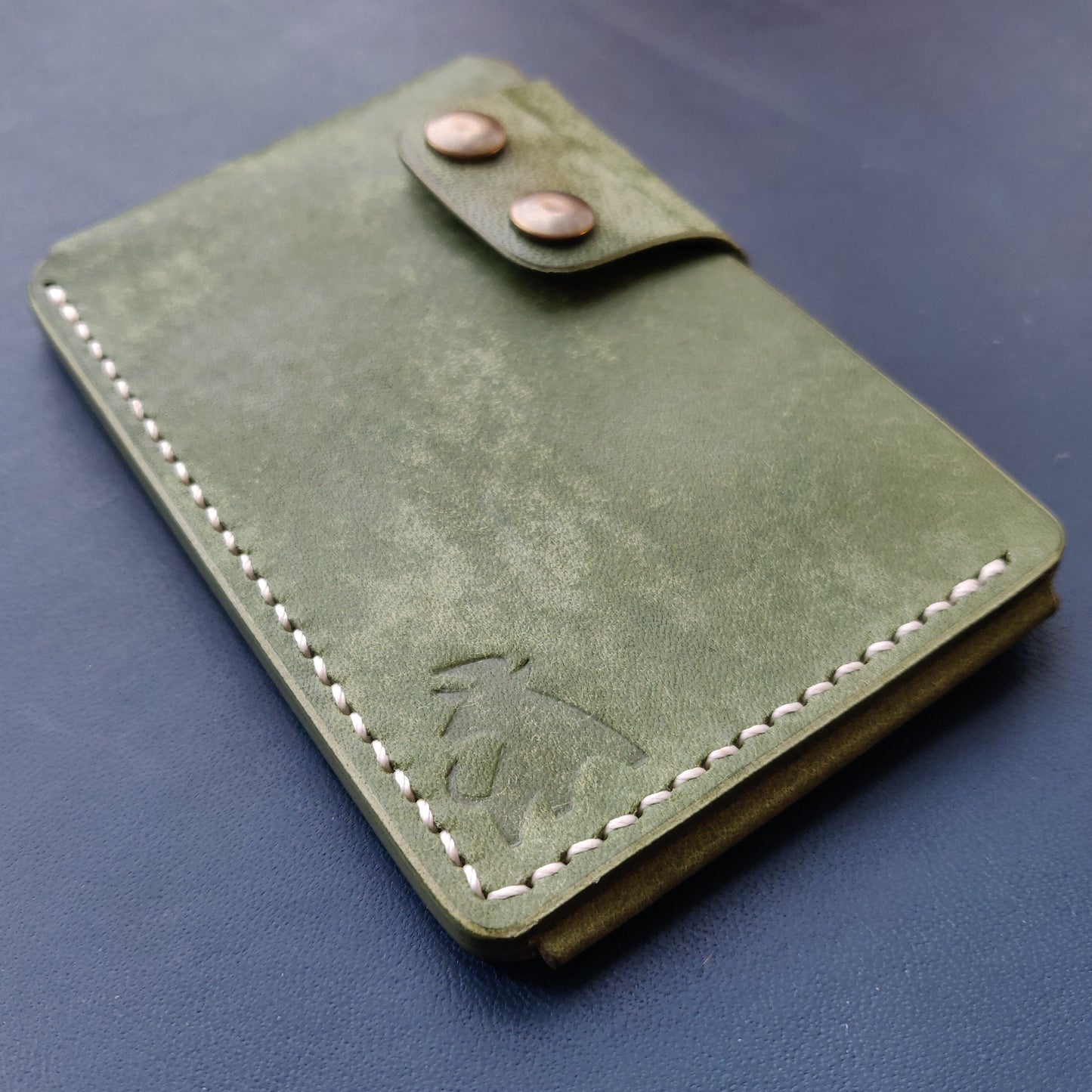 Leather Card Holder, Vegetable Tanned Pocket Mini Wallet, Minimalist Card Holder Case