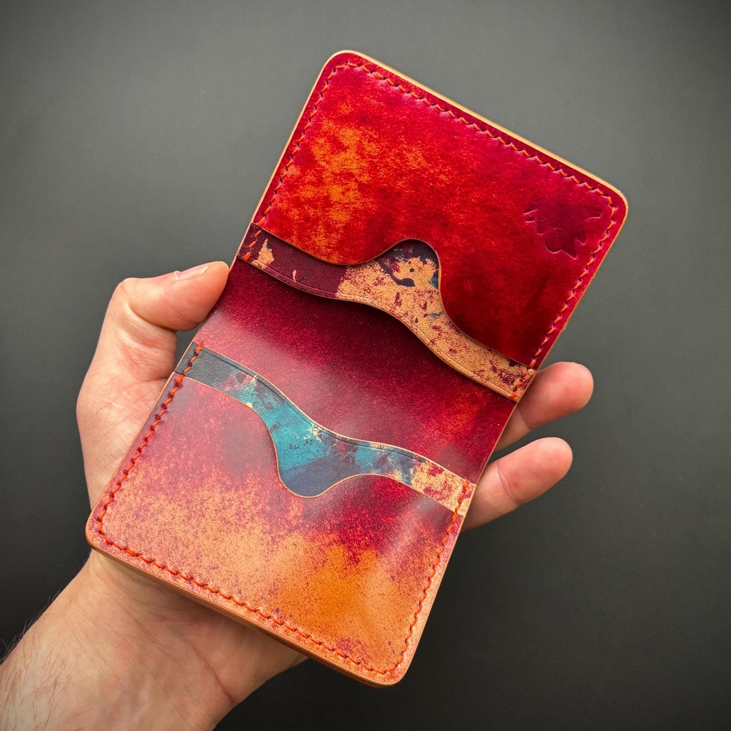 Rocado Shell Cordovan leather bifold wallet