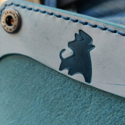 Short Trucker Wallet With A Ring For Chain or Lanyard, Stylish Wallet For Rider, Biker or Trucker