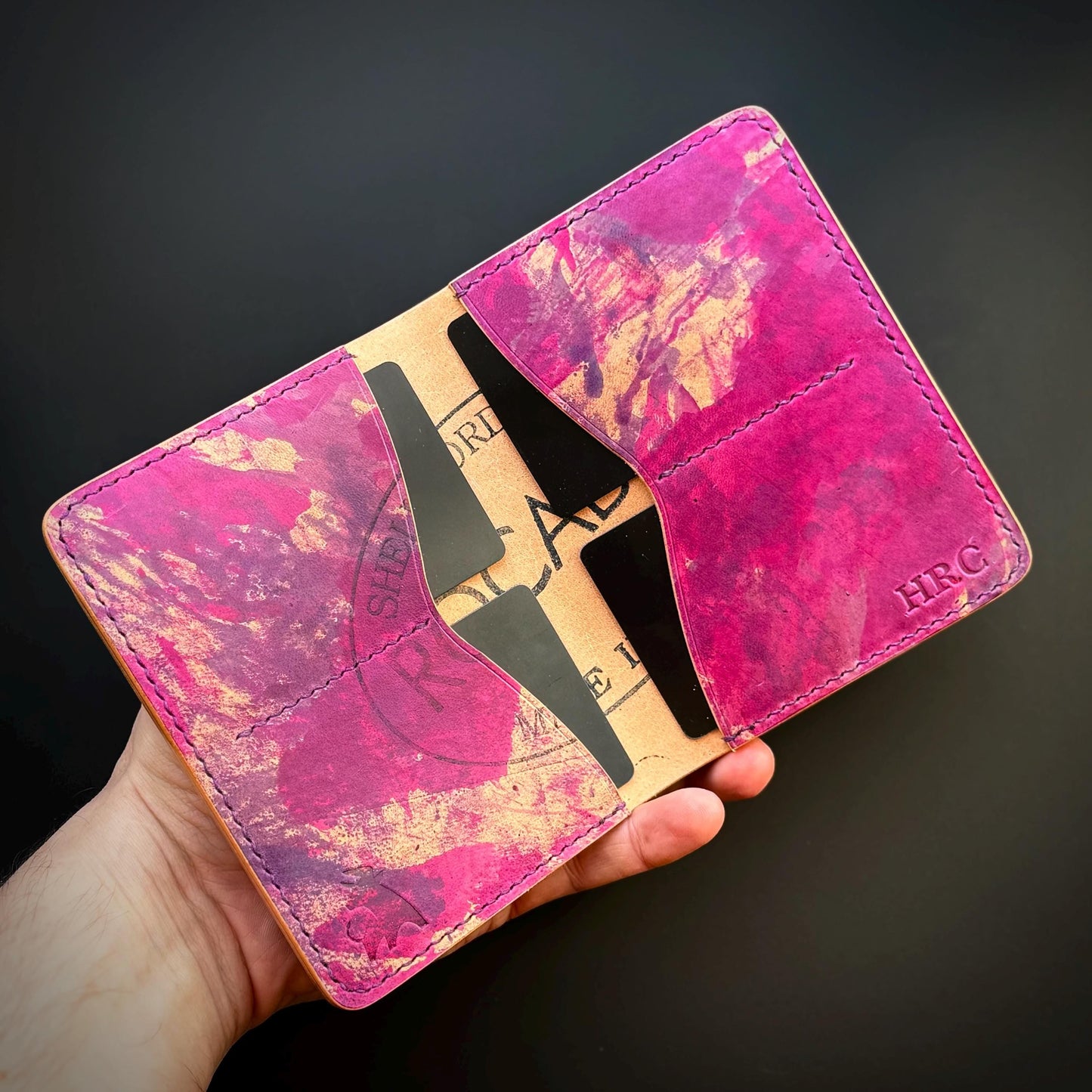 Rocado Shell Cordovan leather bifold wallet