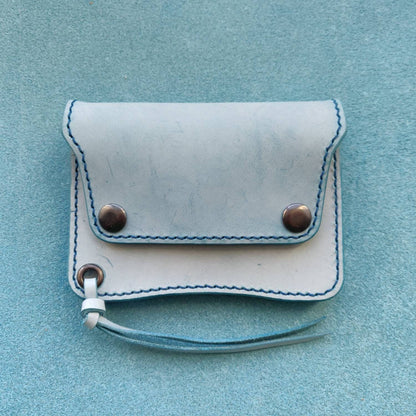 Short Trucker Wallet With A Ring For Chain or Lanyard, Stylish Wallet For Rider, Biker or Trucker