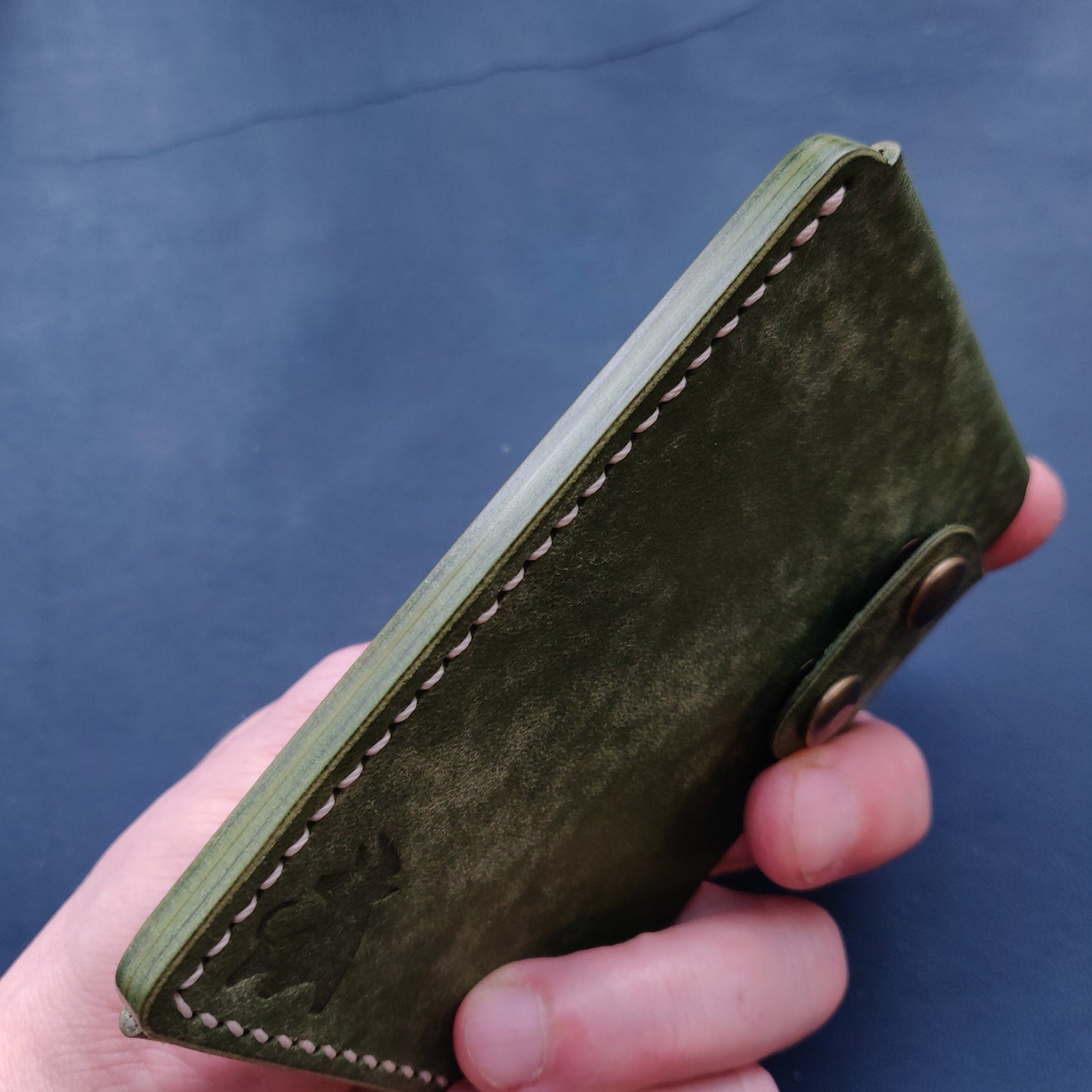 Leather Card Holder, Vegetable Tanned Pocket Mini Wallet, Minimalist Card Holder Case