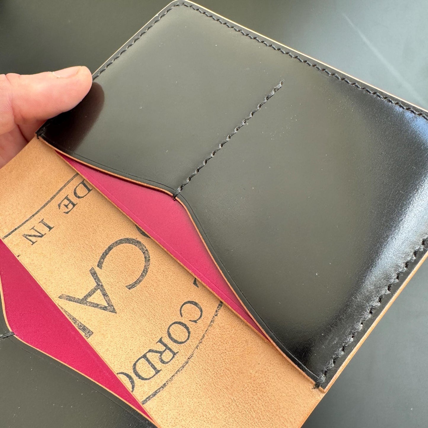 Rocado Shell Cordovan leather bifold wallet