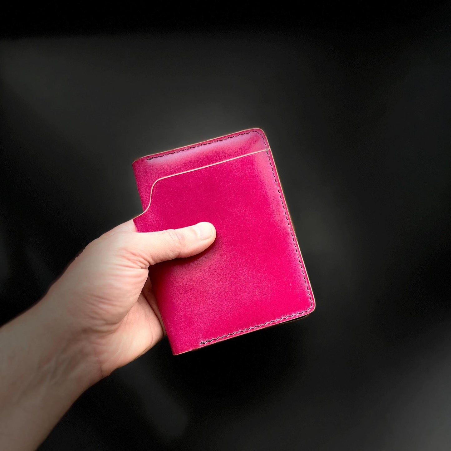 Rocado Shell Cordovan leather bifold wallet