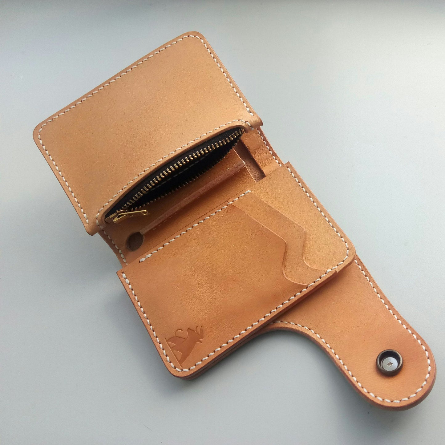 Leather Biker Wallet With Coin purse, Concho Wallet, Trucker Wallet, Chain Wallet, Men's Wallet, Leather Wallet, Rider wallet