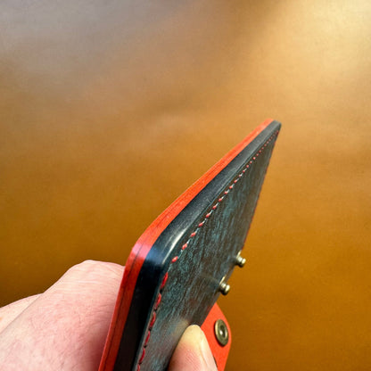 Leather Card Holder, Vegetable Tanned Pocket Mini Wallet, Minimalist Card Holder Case