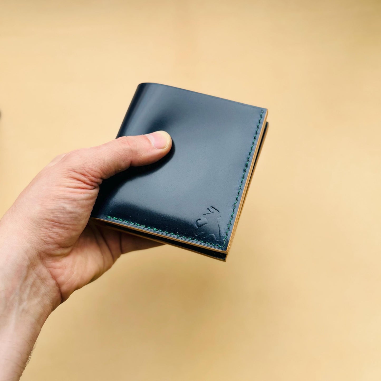 Rocado Shell Cordovan Wallet, Leather Bifold Wallet, Luxury Wallet