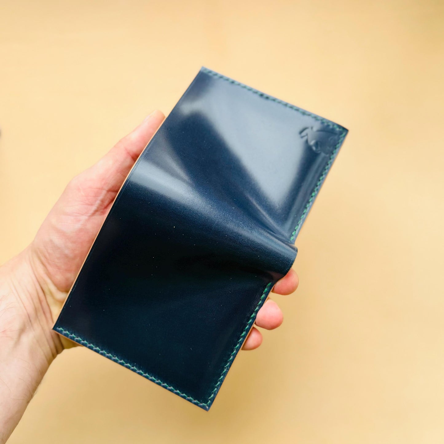 Rocado Shell Cordovan Wallet, Leather Bifold Wallet, Luxury Wallet