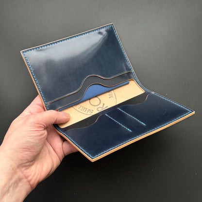 Rocado Shell Cordovan Leather Passport Holder,  Case For Documents And Credit Cards, Passport Case, Travel Wallet