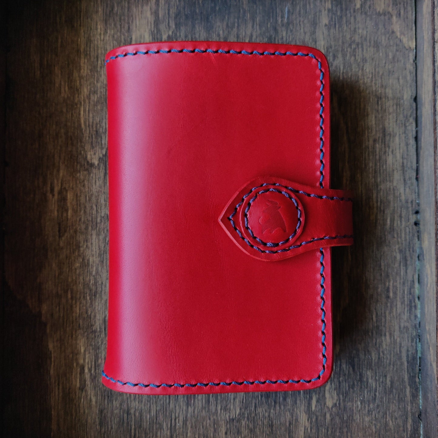 Leather Vertical Bifold Card Wallet, Japanese Wallet