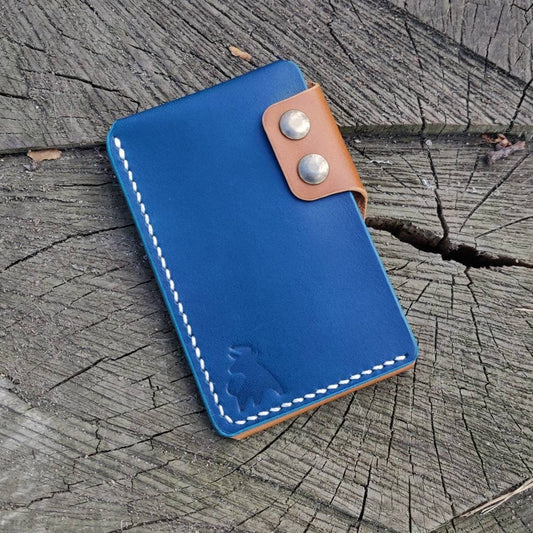 Leather Card Holder, Vegetable Tanned Pocket Mini Wallet, Minimalist Card Holder Case