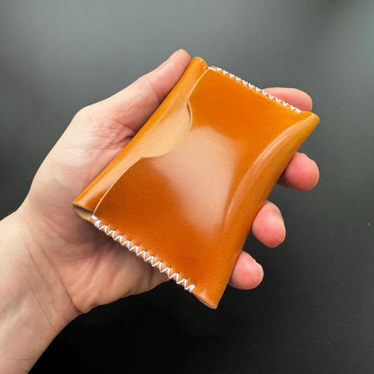 Rocado Shell Cordovan Minimalist Card Holder Wallet