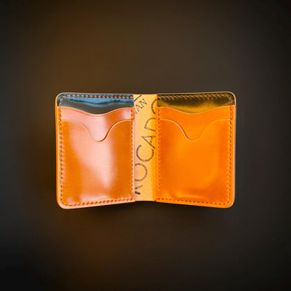 Rocado Shell Cordovan leather bifold wallet