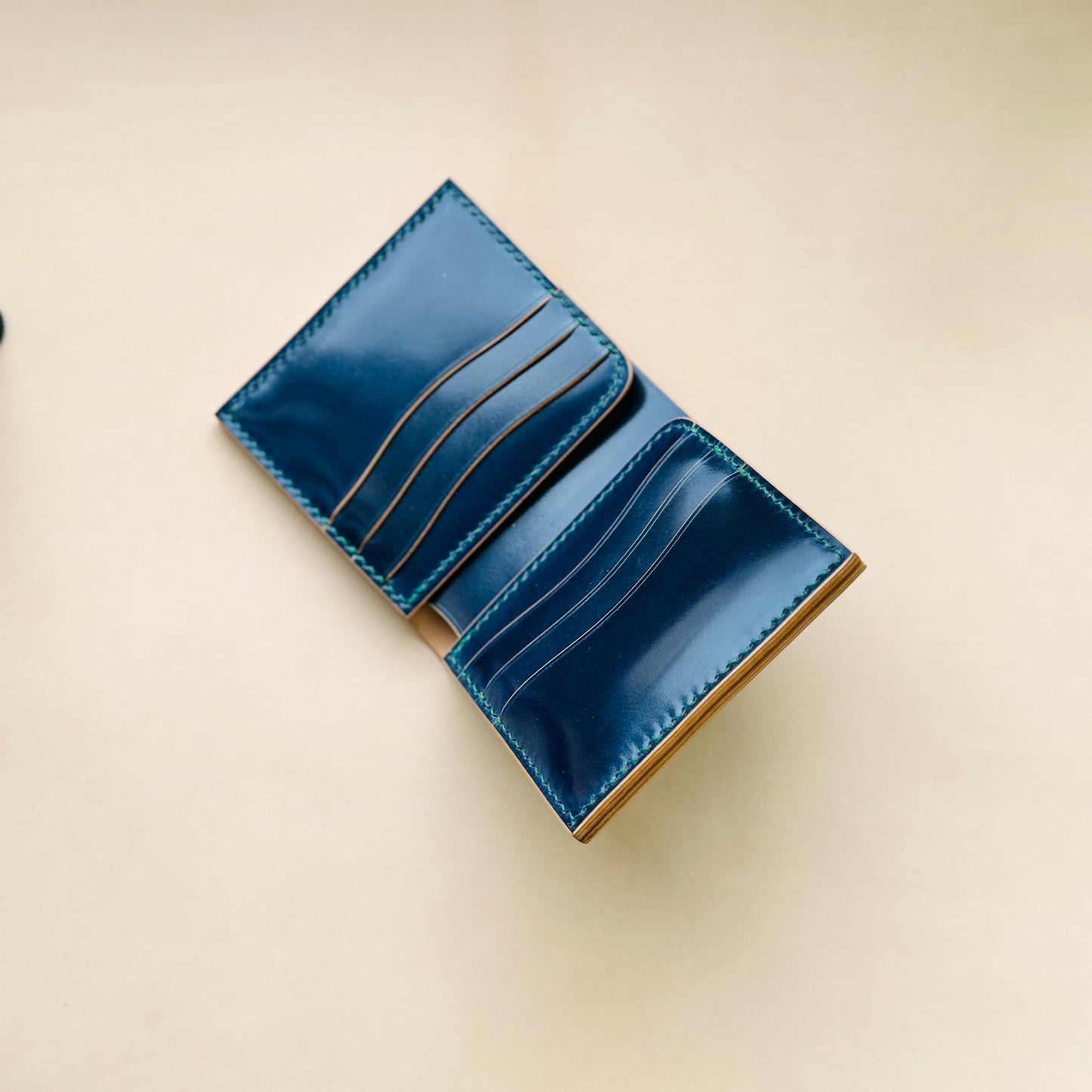 Rocado Shell Cordovan Wallet, Leather Bifold Wallet, Luxury Wallet