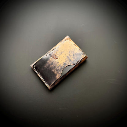 Rocado Shell Cordovan minimalist card holder wallet