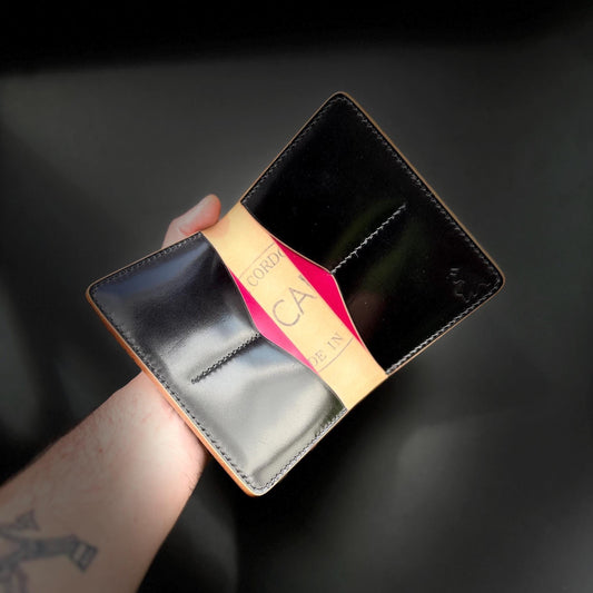 Rocado Shell Cordovan leather bifold wallet