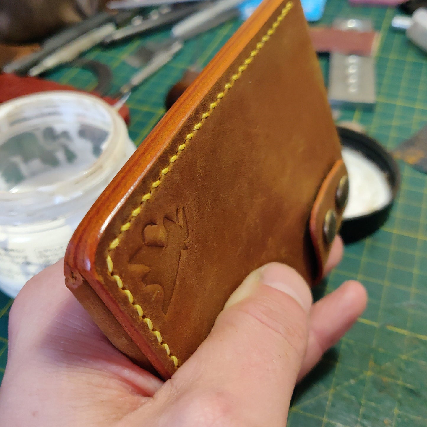 Leather Card Holder, Distressed Leather Pocket Mini Wallet, Minimalist Card Holder Case