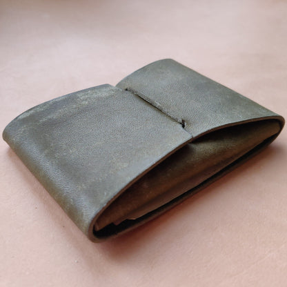 Stitchless Leather Cards Wallet, Origami Minimalist Wallet, EDC Card Holder Case