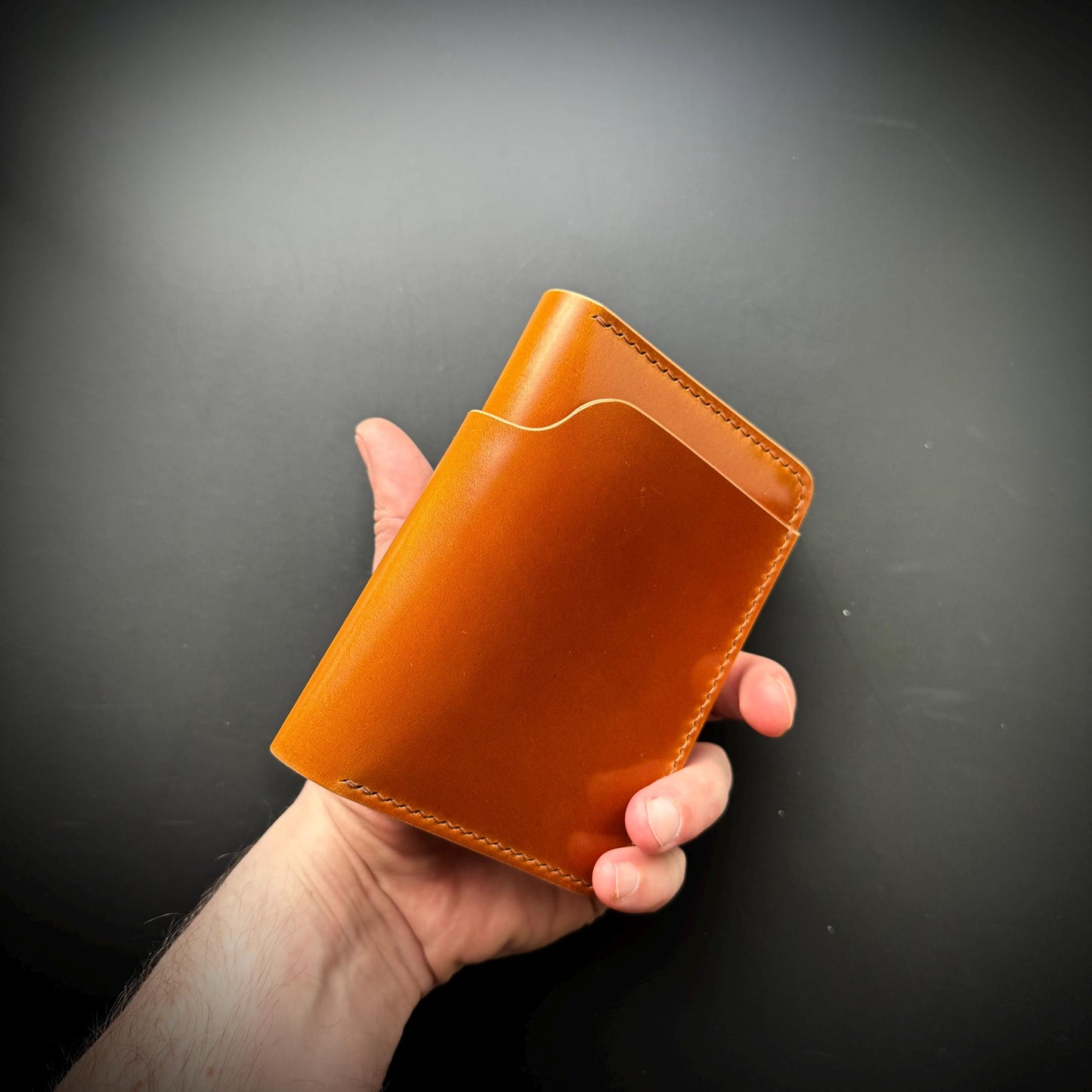 Rocado Shell Cordovan leather bifold wallet