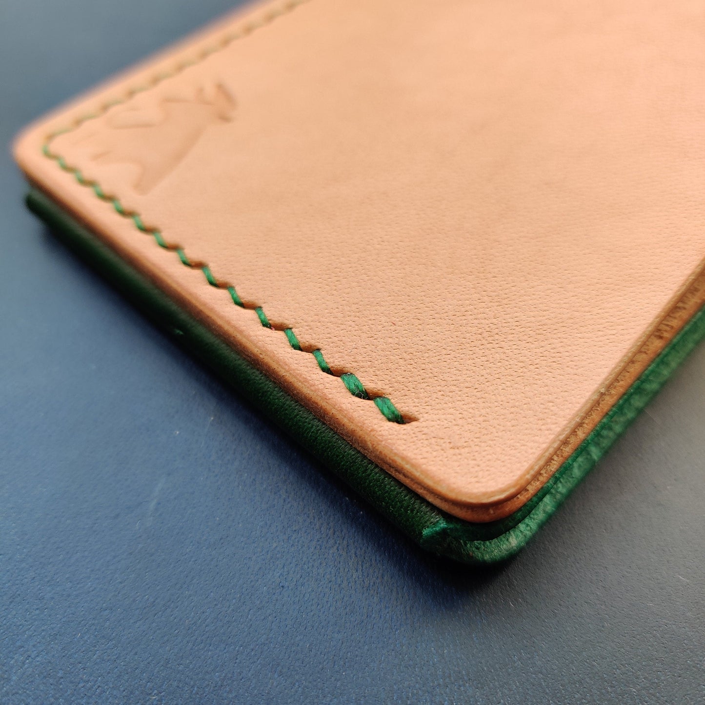 Leather Card Holder, Vegetable Tanned Pocket Mini Wallet, Minimalist Card Holder Case
